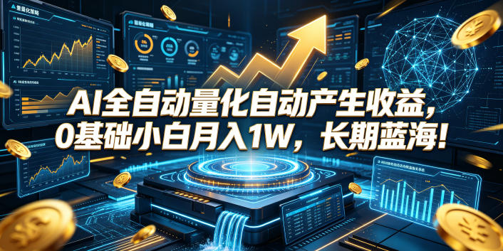 AI全自动量化自动产生收益，0基础小白月入1W，长期蓝海！【揭秘】-chywc