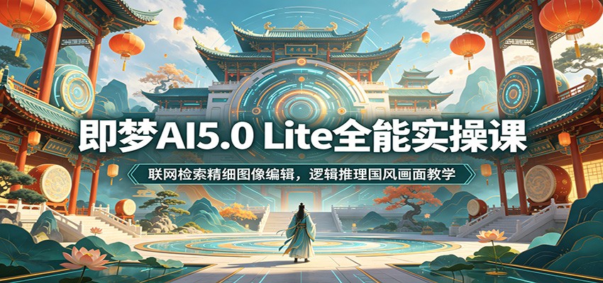 即梦AI5.0 Lite全能实操课：联网检索精细图像编辑，逻辑推理国风画面教学-chywc