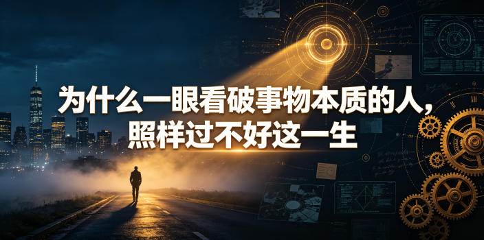 付费文章：为什么一眼看破事物本质的人，照样过不好这一生-chywc