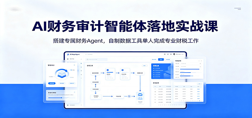 AI财务审计智能体落地实战课：搭建专属财务Agent，自制数据工具单人完成专业财税工作-chywc