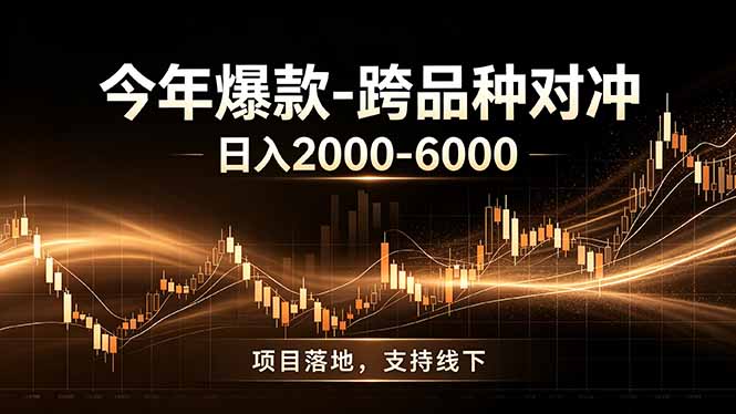 全新跨品种对冲模式上线！日稳定盈利 2000-6000，合规长久可批量放大-chywc
