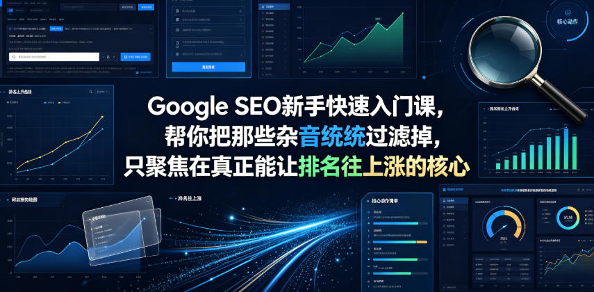 Google SEO新手快速入门课，帮你把那些杂音统统过滤掉，只聚焦在真正能让排名往上涨的核心动作【原创双语字幕】-chywc