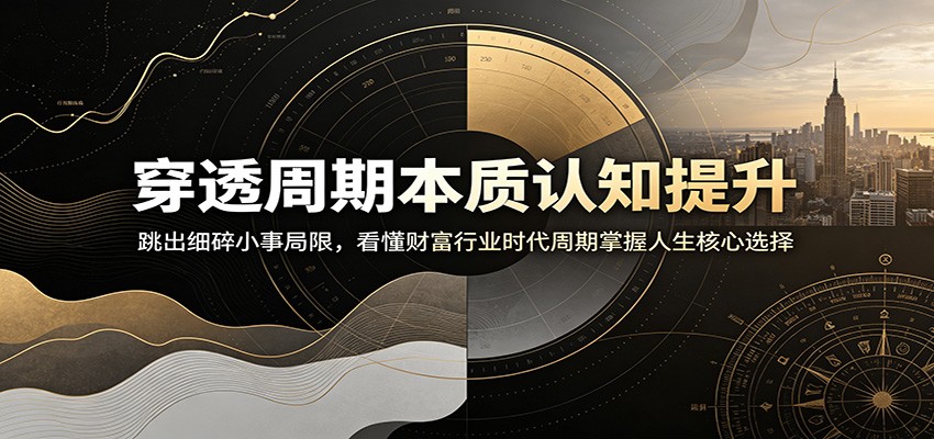 穿透周期本质认知提升：跳出细碎小事局限，看懂财富行业时代周期掌握人生核心选择-chywc
