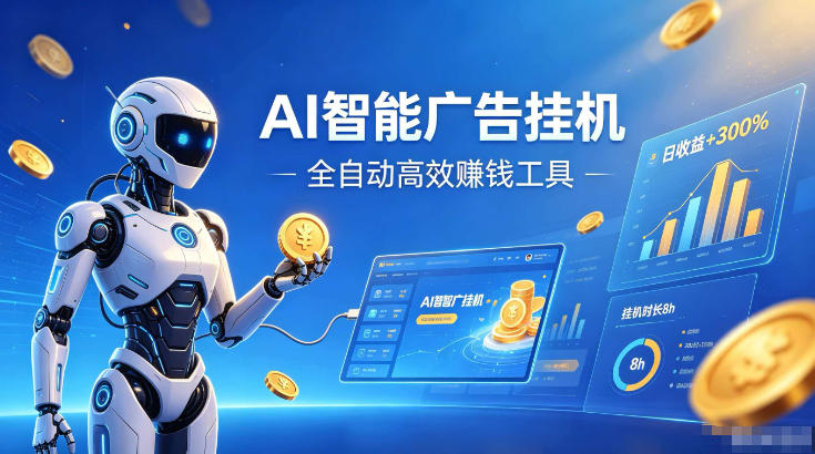 AI智能广告挂G，在家自动賺收益，全程无需人工操作、不用直播、不用拉人【揭秘】-chywc