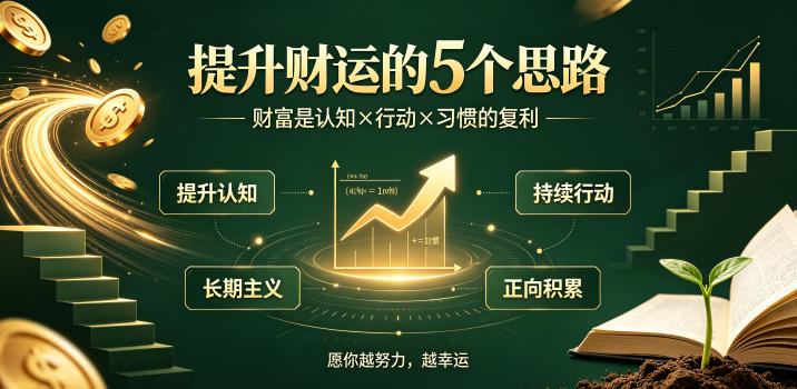 付费文章：提升财运的5个思路——财富是认知x行动x习惯的复利，愿你越努力，越幸运-chywc