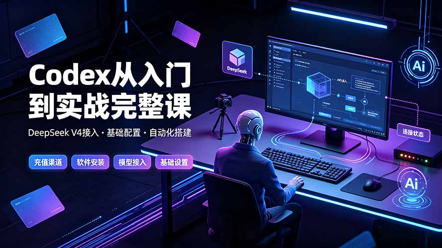 Codex从入门到实战完整课｜充值·安装·接入DeepSeek，记忆·插件·Skill·CLI·MCP全拆解-chywc