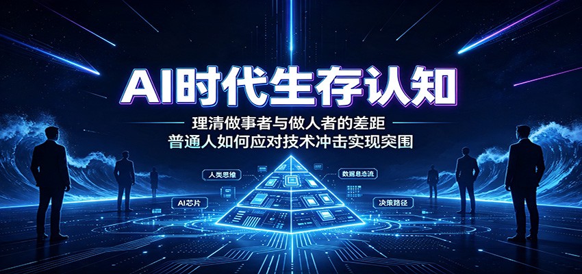 AI时代生存认知：理清做事者与做人者的差距，普通人如何应对技术冲击实现突围-chywc