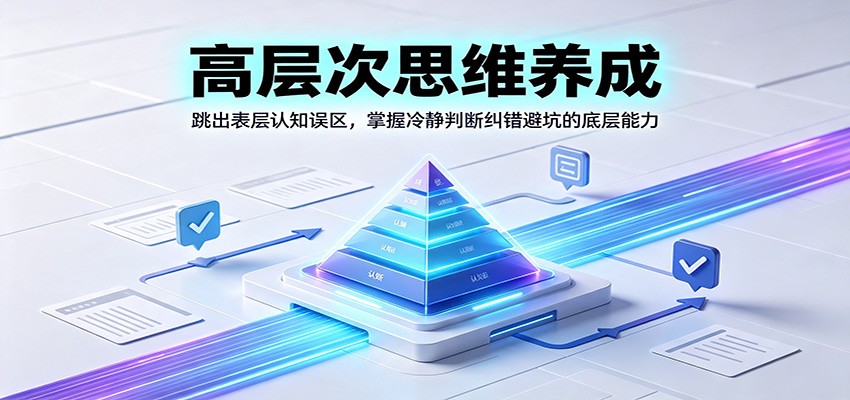 高层次思维养成：跳出表层认知误区，掌握冷静判断纠错避坑的底层能力-chywc